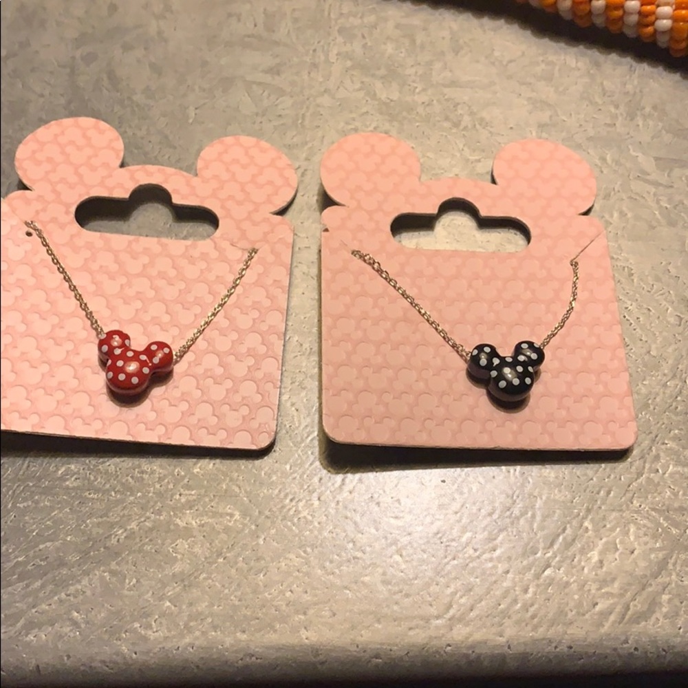 Mini and Mickey ears necklace